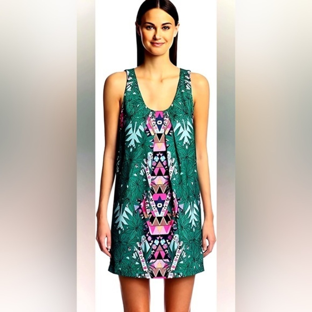 Mara Hoffman ‘Maristar’ short dress palm print XS